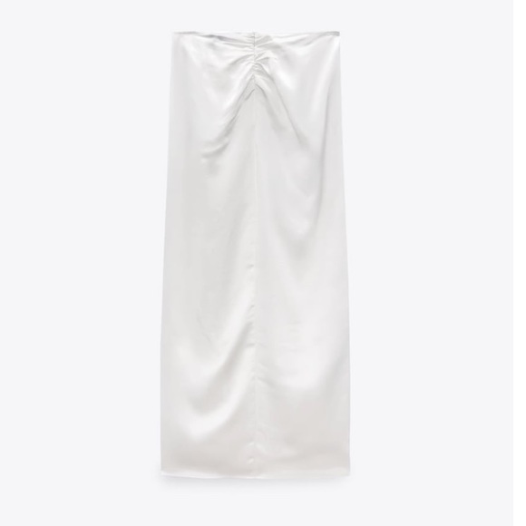 Zara satin effect draped skirt - Picture 13 of 16